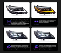 Phare de mise à niveau modifié à LED Nouveau design pour Toyota Camry 2012 2013 2014 Phares avant Paire dynamique
