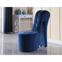 Chaise de salon tapissée par velours élégant moderne de chaise à dossier haut de conception unique pour l'hôtel à la maison