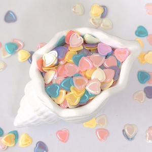 Paillettes Cœur Pastel Arc-en-ciel Mélangées pour Nail Art, Paillettes Cœur Chunky - Product Image 6