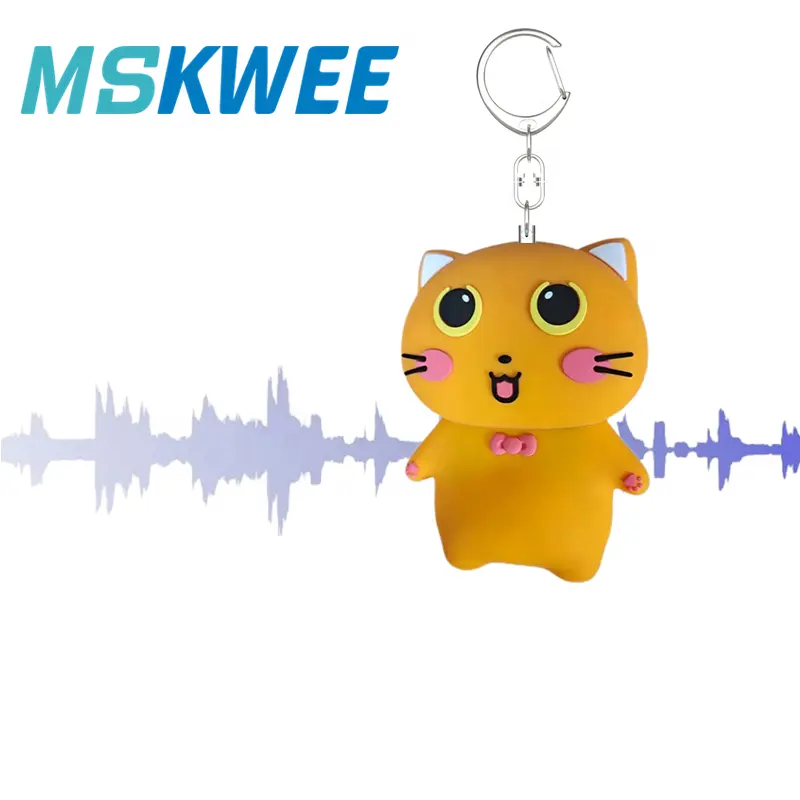 Mskwee silikon dijital ses kaydedici akıllı ses kaydedici anahtarlık ses kayıt kalemi Mini ses kayıt ışık ile