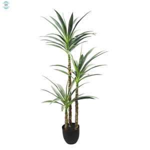 Árbol de Planta artificial verde de diseño moderno, artículo decorativo de plástico grande para interiores <span class=keywords><strong>y</strong></span> exteriores para uso en el suelo del hogar <span class=keywords><strong>y</strong></span> el jardín - Product Image 6