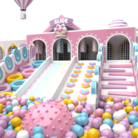 Toboganes de Color Rosa Pastel para Interiores, de Primera Calidad, para Áreas de Juego en Comunidades Residenciales de Lujo