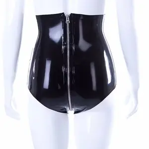 Free Shipping Sexy Fetish Latex Briefs Underwear Rubber T-Back Panties Customize
