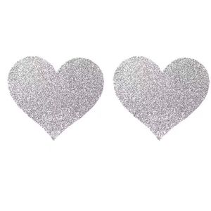 Manyu Erotic Accessories <b>Red</b> Heart Lingerie Breast Patches Silicone <b>Sequined</b> Nipple Covers Sexy Temptation Bra Accessories T41 - Product Image 2