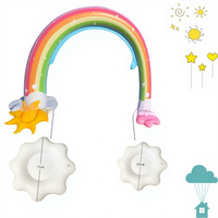 Jouet gonflable pour enfants, jouet à pulvérisation d'eau arc-en-ciel, pont en arc, 260x170x80cm