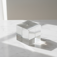 Zhongji High Precision K9 Material Optical Square MC030-LMT-5 4-Face Angle Standard 90 Orthogonality for Optics Instruments