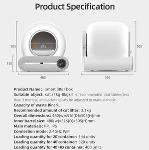 APP kontrol elektrikli hayvan tuvaleti akıllı kedi tuvalet otomatik kendini temizleme kediler için kum kabı - Product Image 3