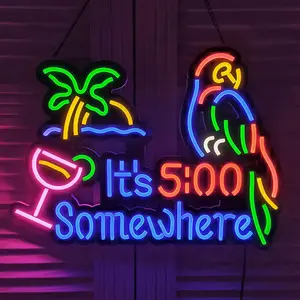 Custom Neon Lights For Bird Shape Wall The World Is Yours Neon Sign Neon Light Decoration