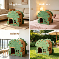 Vente en gros - Meilleures ventes : Niche pour chat ovale en feutre double couche, écologique, douce, toutes saisons, solide, lavable et pliable, petite taille