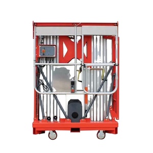 Chất lượng cao trên không nền tảng đôi mast Lift nhà máy xách tay dọc thủy lực điện đôi mast Lift - Product Image 6