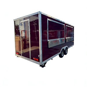 Carrito de Venta Ambulante Multifuncional de Acero Inoxidable con Cuatro Ruedas para Desayuno, Merienda, Té con Leche y Bebidas - Product Image 3