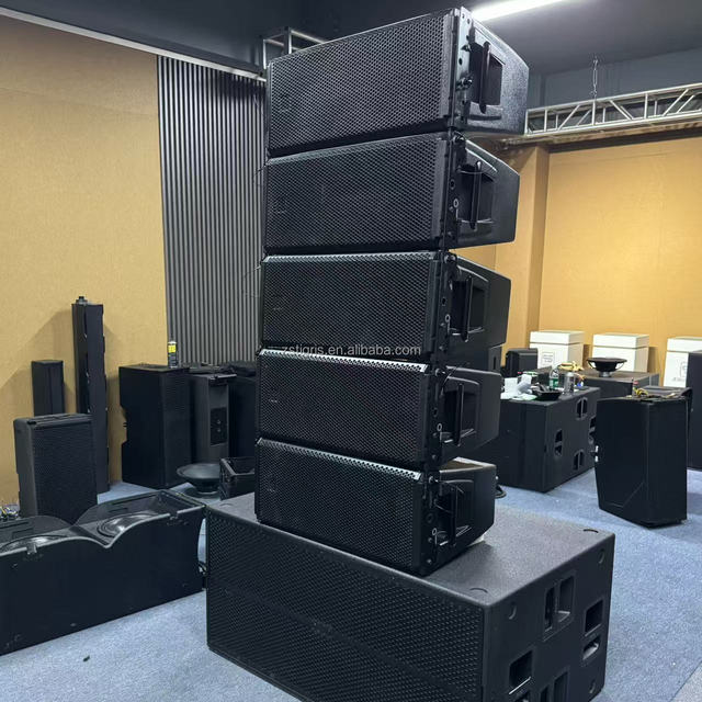 HDL 30A Dual 10 Inch 2 Way Active Line Array Sound Equipment Powered Speakers Music System Outdoor Speaker for Stage