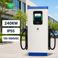 Station de recharge pour véhicules électriques pour les communautés résidentielles, chargeur rapide DC 240 kW, double borne, extérieur, OCPP 1.6J, conforme RoHS, WrightCharge