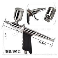 Aérographe à double action avec gâchette, buse de 0,2 mm, outil de peinture portable pour œuvres d'art, fabriqué à Shenzhen