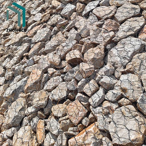 Caja de malla de alambre de gavión Hexagonal galvanizada de PVC Sitio de construcción Marco de metal Cesta de gaviones Puertas de enrejado de esgrima - Product Image 5