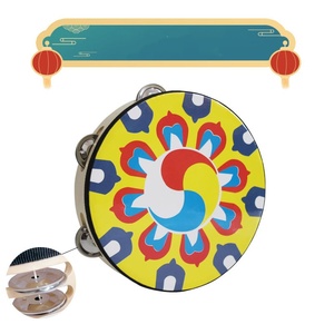 Tambourin à double rangée de clochettes Dunhuang, tambour à main Uïghour du Xinjiang, instrument de musique pour la danse Hanfu - Product Image 4