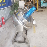Tige de gaz électrique inclinable 100L-800L, mélangeur de cuisson à agitation planétaire