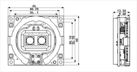 Lecteur de veines palmaires DYT 5-16V 1:1 1:N USB RS232 2MP, capacité 8000 pièces, modèle RD960 avec étui pour contrôle d'accès et paiement