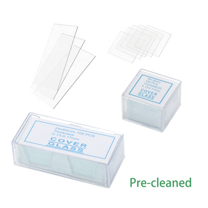 مستهلكات مختبرات علم الأمراض: أغطية زجاجية للميكروسكوب بأحجام مختلفة 24×24 ملم للاستخدام مرة واحدة - Product Image 2