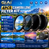 Kit de filtres pour objectif d'appareil photo GiAi UV CPL ND1000, polarisant, densité neutre, verre optique, cadre en aluminium, multi-couches, 49 mm-82 mm