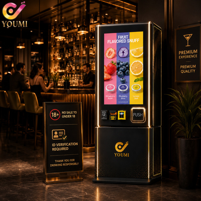 US Hot Selling Bar /Nightclub Smart ZYN SNUS Vending Machine QR Code Payment with ID Scanner & 32 Inch Touch Screen