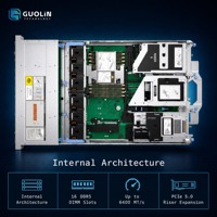 Serveur Dell PowerEdge R570 2U en rack d'occasion pour l'hébergement web des PME, les projets d'hébergement commercial et les projets d'hébergement d'entreprise