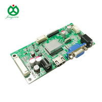 Pengendali Monitor LCD Panel EDP DIP Motherboard VGA/ Input edp-dip kabel diferensial Output 10.1 "-17.3" Display IR Remote
