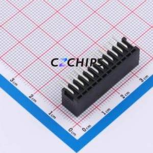 DB2ERC-2.54-12P-BK Plug-in Terminal Block Bent Lead Through Hole,P=2.54mm Board-to-Board / Socket - Closed 1x12P 2.54mm Black - Product Image 2