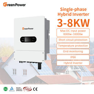 <span class=keywords><strong>GreenPower</strong></span> IP66 3KW 3,6 KW 4,4 KW 5KW 5,5 Kw 6kw 7,6 kw 7,7 kw 8kw onduleur solaire hybride à onde sinusoïdale pure avec contrôleur MPPT - Product Image 1
