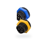 Prise électrique industrielle extérieure M19 résistante à la corrosion et à l'humidité, avec verrouillage par vis, connecteur étanche IP67
