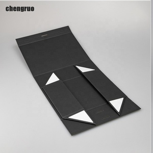 Chengruro pita kertas hadiah penutupan magnetik dapat dilipat gaya buku bentuk buku pita timbul untuk kemasan perhiasan makanan bayi - Product Image 1