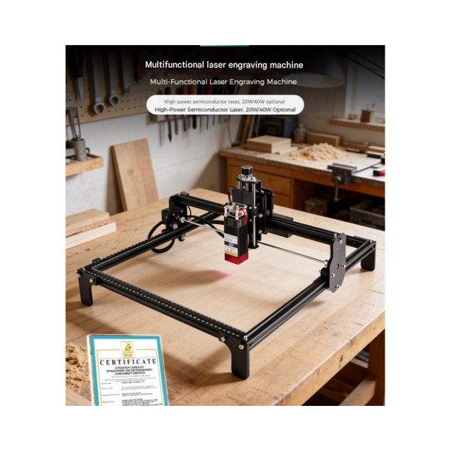 Laser Engraving Machine for Wood MDF Fabric Cardstock Acrylic Multipurpose DIY Hobby Craft Cutter Engraver with Large Working