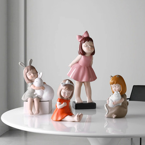 2022 <strong>Accessories</strong> Home Decor Different Style Resin Ornaments Lovely <strong>Girl</strong> Home <strong>Accessories</strong> for <strong>Bedroom</strong> Decoration - Product Image 4