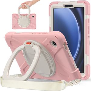 Protection robuste, trois en un, support rotatif à 360 degrés, multifonctionnel, étui pour tablette Samsung Tab 9 8,7 pouces - Product Image 5