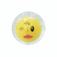 Lumière led rebondissante personnalisée à l'intérieur, boules en caoutchouc avec foudre à l'intérieur, vente en gros