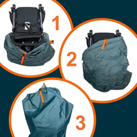 Sac de poussette pour avion Sac de voyage de poussette étanche Sac de transport de poussette pliable