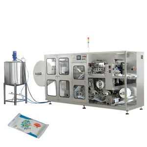 Full automatic wet wipe making machines single piece wet wipe making machinery baby wet wipes machine production line