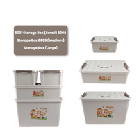 Boîte de rangement en plastique PP avec couvercle, empilable, pour l'organisation de la maison, boîte de rangement pour vêtements, jouets, avec couvercle