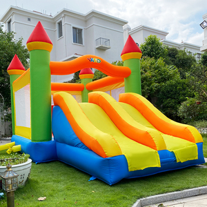 Château <span class=keywords><strong>gonflable</strong></span> de maison de rebond d'arrière-cour de YARD double glissière avec le ventilateur - Product Image 4