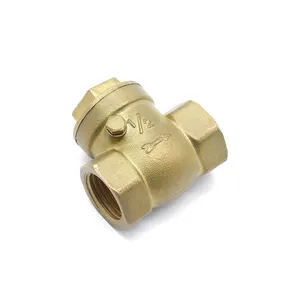 High Quality Brass Swing Check Valve Thread Connection For Plumbing Water Pipeline