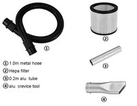 Aspirateur à cendres chaudes cyclonique sans sac portable électrique 600W 12L avec filtre HEPA pour foyer et nettoyage domestique à sec
