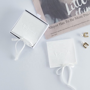 6*6 cm White Microfiber <b>Envelope</b> Velvet Pouches Small Jewelry Storage <b>Gift</b> Packaging Bags for Earrings Ring Bracelet Necklace - Product Image 2