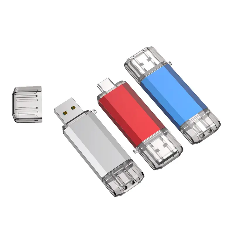 Gitra 2 in 1 USB 3.0 Flash sürücü tipi C çift OTG Metal Flash sürücü USB-C akıllı telefonlar bilgisayarlar ve tabletler için Memory Stick