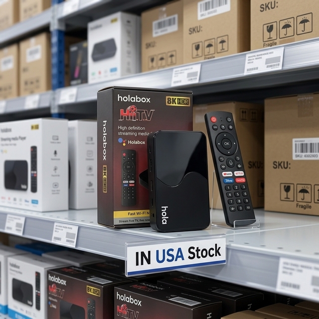 In USA Local Stock | 8K Streaming Hola Box HiiTV Support Stalker Portal Lemon TV Android 4GB 32GB Strong WiFi Factory OEM LOGO