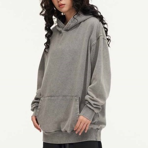 Sudadera con Capucha de Felpa para Hombre, Estilo Lavado Ácido, con Logotipo Personalizado del Fabricante - Product Image 4