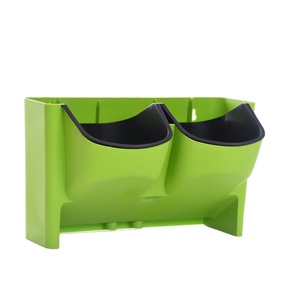 Hot Sale Multi Colors Self Watering Home Garden Decorative PP Wall Mounted Planter Flower Pot Plastic Hanging Flower Pot