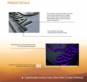 Enseignes <span class=keywords><strong>néon</strong></span> rétroéclairées personnalisables Daco Sign OEM/ODM pour bars, discothèques, cafés, publicité et <span class=keywords><strong>d</strong></span>écoration avec conception gratuite - Product Image 4