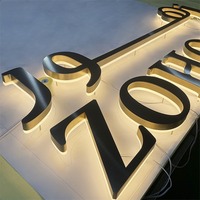 Lumi Re Lettre en relief en métal lumineux LED personnalisée, haute luminosité, étanche IPx6, télécommande, application pour centre commercial, parc