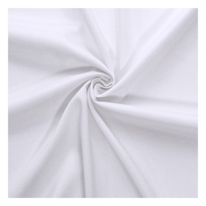 Đồng Bằng Màu Trắng 50% Polyester 50% Bông 200 Chủ Đề Đếm Vải T/C 50/50 40*40 110*90 Poly Bông Tấm Ga Giường Vải ở dạng Cuộn - Product Image 2