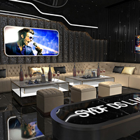 Mobilier de bar de plage VIP moderne, canapé, banquette, cabine de karaoké, mobilier de salon, canapé de KTV, table et chaise